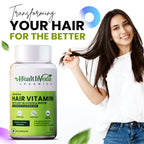 Health Veda Organics Advance Hair Vitamin with DHT Blocker & Biotin Capsules