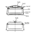 Milton New Imperial 1000 Casserole For Roti/Chapati - Purple Color