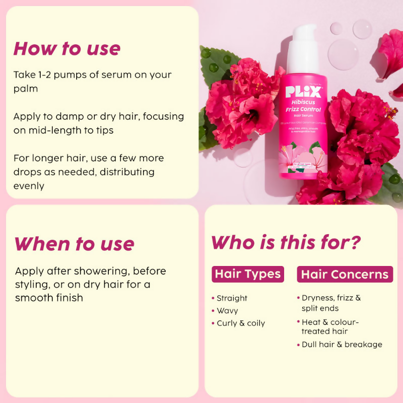 PLIX The Plant Fix Hibiscus Frizz Control Serum