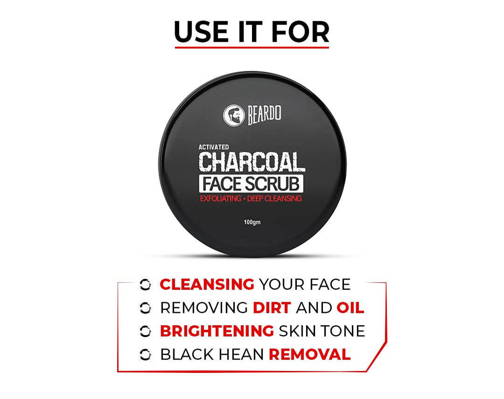 Beardo Activated Charcoal Face Scrub