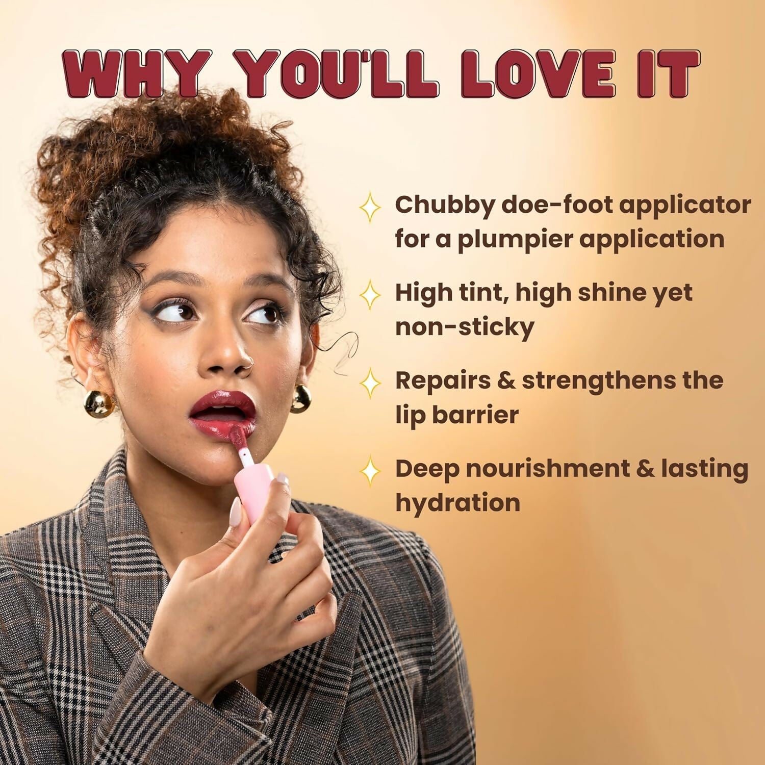 The Skin Diet Company Lip Barrier Tint Pink Affair - Brick Red