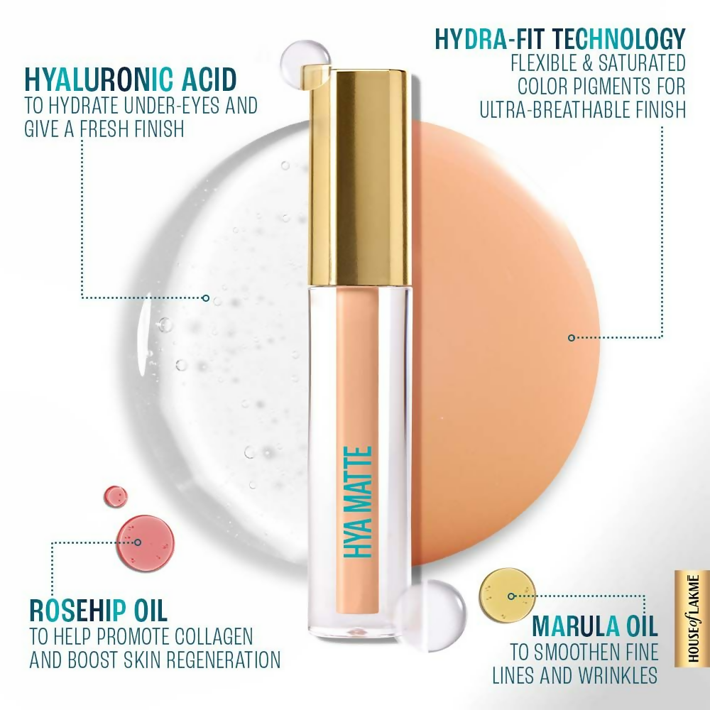 Lakme 9 To 5 Hya Matte Liquid Concealer - Beige