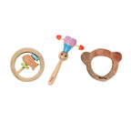 Matoyi Maraca Rattle, Fishy Rattle & Teether Bear Shaped Combo