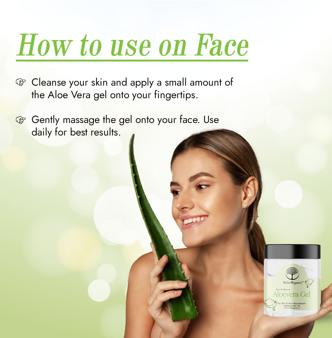Wild Organic Pure & Natural Aloevera Gel