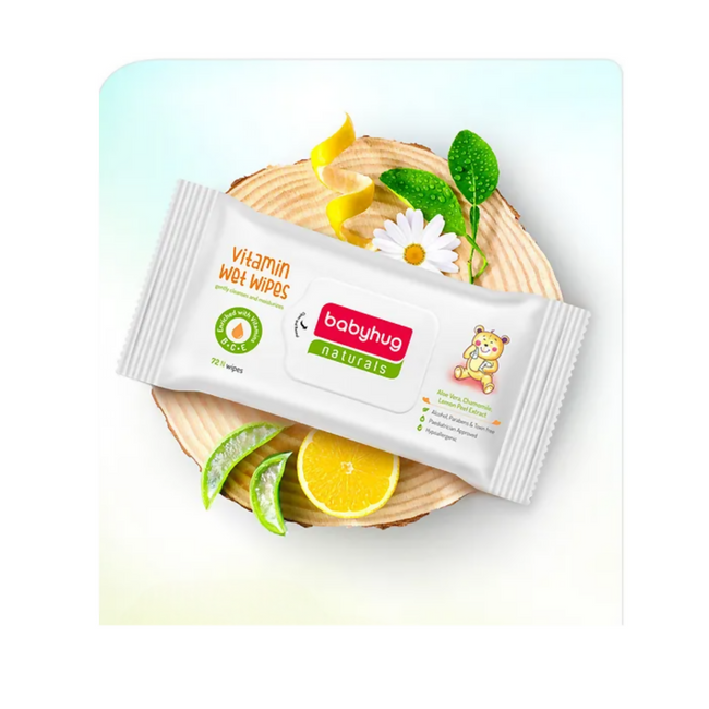 Babyhug Naturals Vitamin Wet Wipes Hover Image