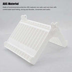 Folding Plastic Kitchen Dish Rack Stand Plate Holder for Bowls Plates - 2 Slots