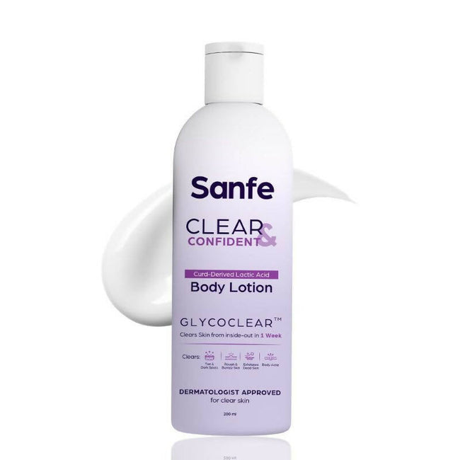 Sanfe Clear & Confident Glycolic Acid Body Lotion Main Image