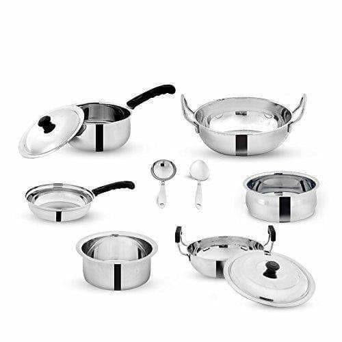 Pigeon Dazzle Stainless Steel Cookware Set, 10-Pieces Hover Image