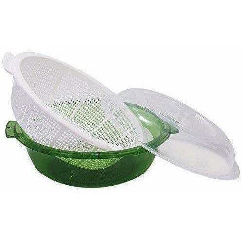 Multipurpose Double Layer Plastic Sieve Drainer Bowl