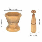 Wooden Spice Masher Mortar & Pestle