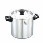 Stainless Steel Cookware Finish Look Heat Insulated Water Boiler Silver