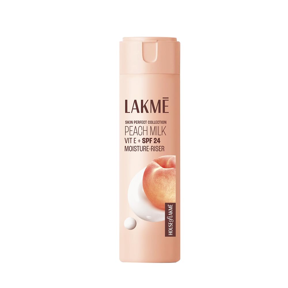Lakme Peach Milk Moisturiser SPF 24 PA++ | Hydrating Sunscreen Lotion | Daily UV Protection