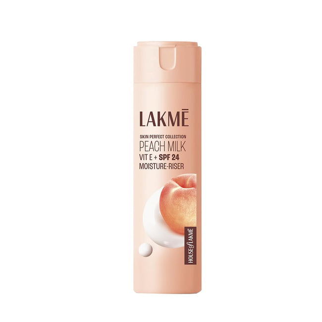 Lakme Peach Milk Moisturiser SPF 24 PA++ | Hydrating Sunscreen Lotion | Daily UV Protection Hover Image