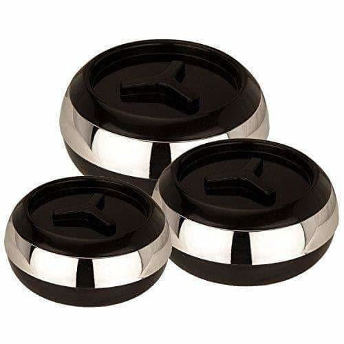 Black Color - Plastic Casserole Set of 3 Main Image