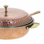 Copper Serving Bowl Tureen with Spoon