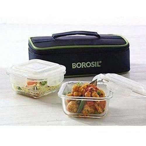 Glass Tiffin Set, 320ml, Set of 2