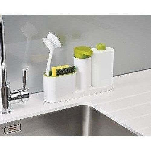 Self Sink Drainer Dishwasher Sanitize Liquid Dispenser and Sponge Holder