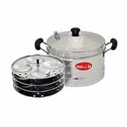 Stainless Steel Idly Cooker With 4 Idly Plates