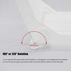 Folding Plastic Kitchen Dish Rack Stand Plate Holder for Bowls Plates - 2 Slots