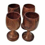 Handmade Sheesham Wooden Glass