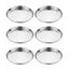 Stainless Steel Dinner Plates Set Of 6