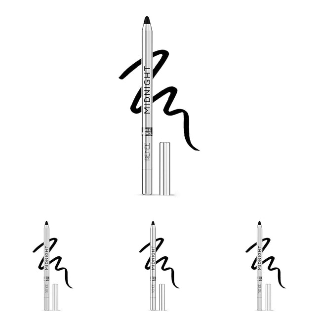 RENEE Midnight Kohl Pencil - Smudgeproof and Waterproof Kajal - 24 Hrs Long Stay - Darkest Black - One Swipe Application - Rich Color Payoff - Vitamin E, Olive Oil and Castor Oil - 1.5 Gm Main Image