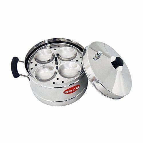 Stainless Steel Idly Cooker With 4 Idly Plates