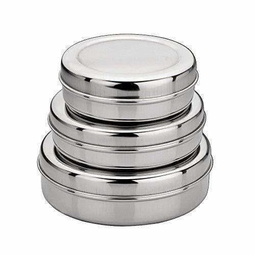 Stainless Steel Canister Set of 3 (Silver) Hover Image
