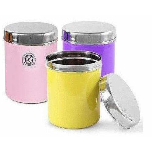 Stainless Steel Food Storage Containers, Set of 3 Piece, 13 cm, 1000 ml Hover Image