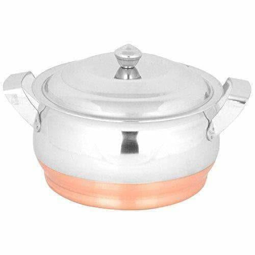 Stainless Steel  Cookware -  Along With Copper Bottom - Set of 5 Pieces