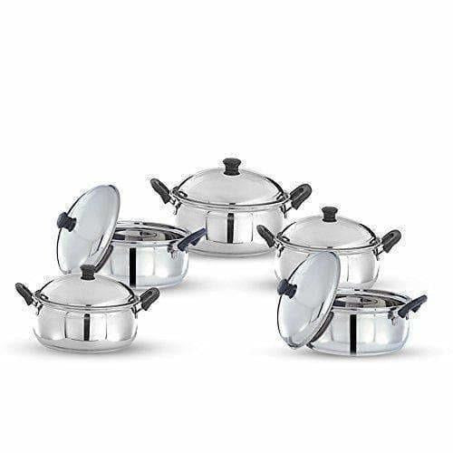 Stainless Steel Cook and Serve Handi Set (5-Pieces, Silver) Main Image