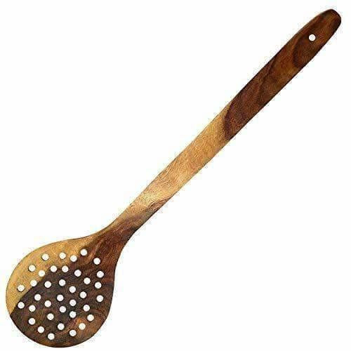 Wooden Cooking Spoon Set For Non Stick - Spatulas,Ladles & Dining Table - Kitchen Tools