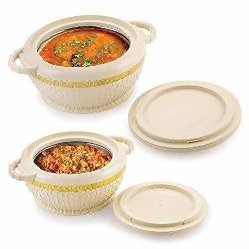 Finish Ivory Gold Casserole- Set of 2