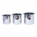 Stainless Steel Deep Tope  Kolga Set of 3