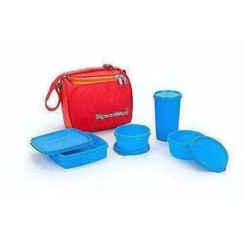 Plastic Lunch Box Set with Bag Set, 5-Pieces