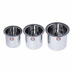 Stainless Steel Deep Tope  Kolga Set of 3