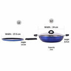 Nonstick Induction Base Cookware Set of Tawa + Kadhai