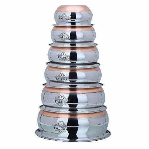 Stainless Steel Copper Bottom Handi Pot 6 Piece Set Hover Image