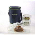 Microwavable Containers with Lunch Bag, 400ml, Set of 3
