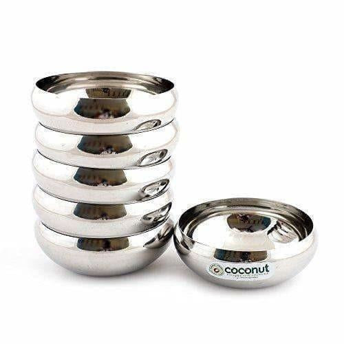 Stainless Steel Bowl - Set of 6 Hover Image
