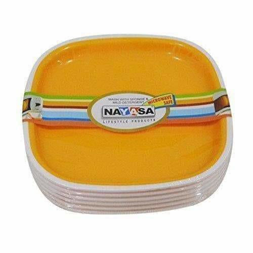 Square Quarter Plate - Set of 6