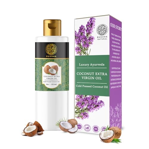 Buddha Natural Cold Pressed Virgin Coconut Oil - For Skin, Hair And Baby Care Hair Oil Hover Image