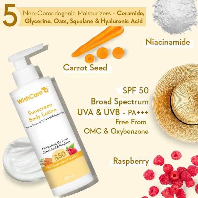 Wishcare Sunscreen Body Lotion SPF 50 Main Image