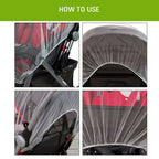 Safe-O-Kid Waterproof Net, Wind Shield Net For Baby Pram/Strollers, Transparent