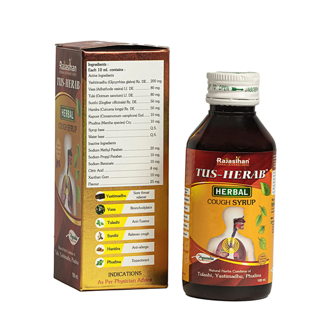 Rajasthan Herbals Tus Herab Cough Syrup Main Image