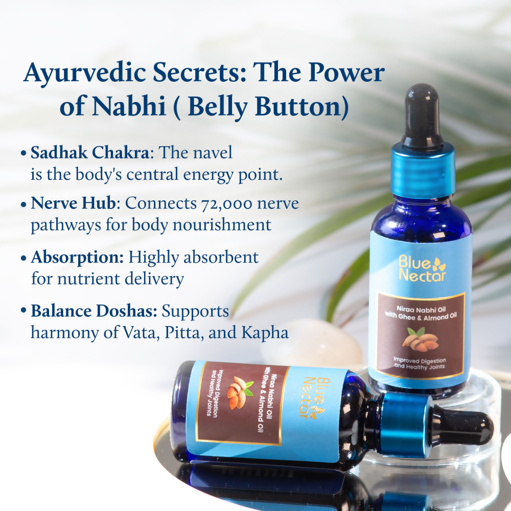 Blue Nectar Nabhi Oil With Pure Ghee & Almond Oil