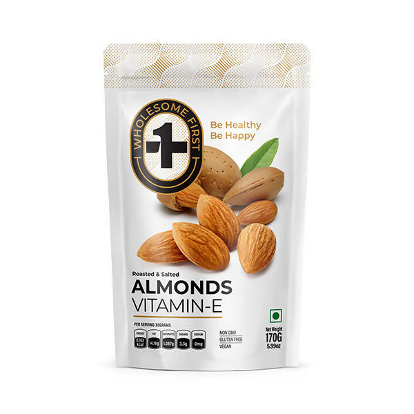 Wholesome First Roasted & Salted Almonds Hover Image