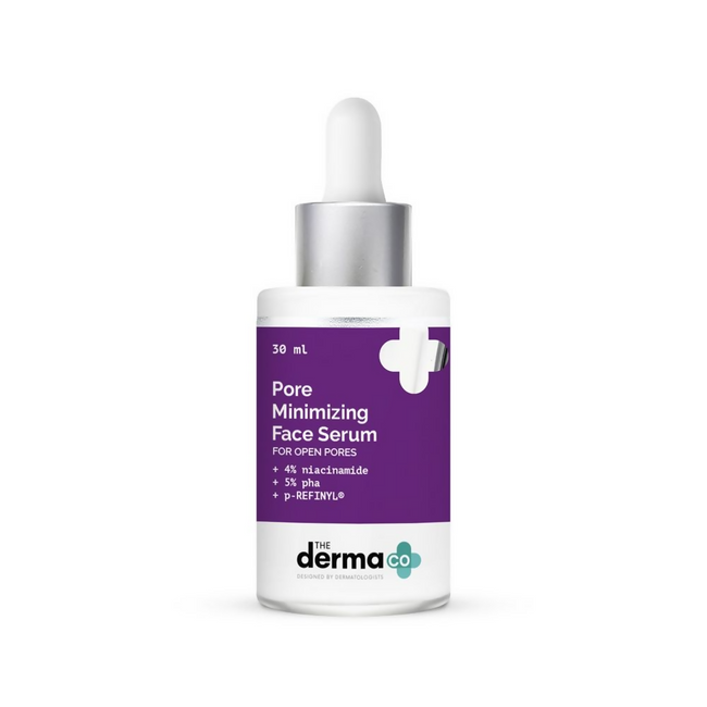 The Derma Co Pore Minimizing Face Serum with 4% Niacinamide, 5% PHA Hover Image