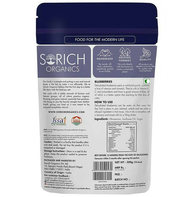 Sorich Organics Plant Based Superfood Blue Berries Main Image