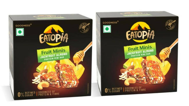 Eatopia Fruit Minis - Jackfruit Almond Protein Mini Bar Hover Image